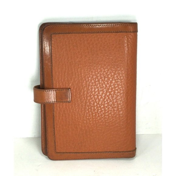 Dooney & Bourke Vtg  SMALL Brown Leather Planner Agenda-Made in USA - Distressed - Picture 2 of 12